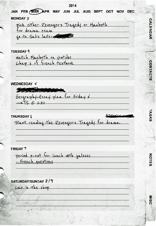 2014 Calendar Jan Feb Mar Apr May Jun Jul Aug Sept Oct Nov Dec 15 3 Monday pick either Revenger’s Tragedy or Macbeth for
